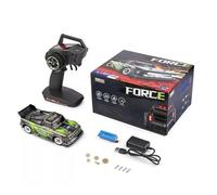 Quavva Voiture télécommandée 1:28 4WD 2.4G avec châssis en métal, super vitesse de 30 km/h, capacité tout-terrain, suspension indépendante, lumières LED, distance de 100 m, à partir de 14 ans (284161