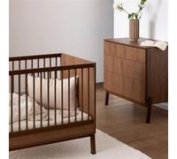 QUAX - Chambre Duo Ashi Châtaignier Lit bébé évolutif 70x140cm + Commode Chataignier