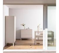 QUAX - Chambre Trio Ashi Argile Lit bébé évolutif 70x140cm + Commode + Armoire Argile