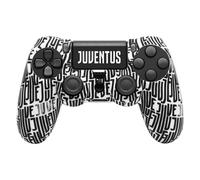 Qubick Housse Manette PLAYSTATION 4 Juventus Répétée Blanche Et Noire