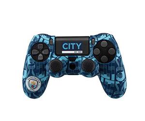 Qubick playstation 4 Manchester City Manette Kit Skin pour PS4, Bleu