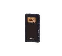 Qubo RD-10 Radio Portátil Digital AM/FM Negra con Auriculares y Presintonías