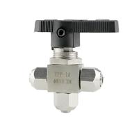 Qucik Twist Fit 6 8 10 12mm OD PU Tube Air Hose Tee 3 Ways L Port Ball Valve 304 Stainless Stel Water Gas Fuel Oil(10x6.5mm)