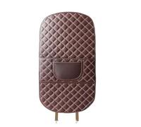 QUCMGEIYK 2 Pièces Tapis Anti-Coups De Pied pour SièGe ArrièRe De Voiture pour Dodge Avenger Caliber Dart Magnum Neon, Anti-SaletéDossier en Cuir Coussinets Anti-Coup de Pied,Coffee-Long