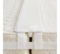 Qucover Pont de Matelas pour Lit Double,Connecteur de lit, Connextion de Matelas,Pont d’Amour avec Sangle de Connexion Réglable,Cale-Matelas en Mousse (Longue 200cm X Largeur 20cm X Hauteur 7.5cm)