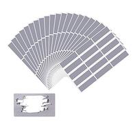 QUCUMER 20 Feuilles Autocollant à Gratter Etiquettes à Gratter Rectangle 300 Pcs Scratch Card Cartes à Gratter Adhésifs Facile a Utiliser pour Bricolage Cartes Postale Surprise Secret - Gris