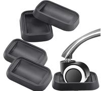 QUCUMER 5 Pcs Patins Antidérapants pour roulettes de Meubles Tasses de roulettes de Chaise en Caoutchouc Patins à roulettes pour Chaise Rectangulaire Meubles Castor Cups pour Piano Chaise de Bureau