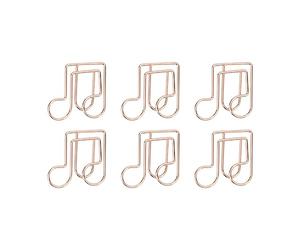 Qudinip 100 Trombones en Métal Mignons pour L'organisation et la Classification des Documents-forme de Note de Musique-antirouille et galvanisé