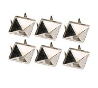 Qudinip 100pcs carré Pyramide Punk Rivets 4 Griffes Metal étalons pour Bracelets Chaussures de Vêtements Sac à Main (12 mm)
