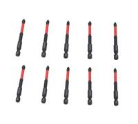 Qudinip 10pcs PH PH Magnetic Twistiver Bit Set, Conception de Dents Fines Non Glissantes avec une Résistance à une Torsion élevée, ajusté pour le Pilote D'impact de Forage à la Main de