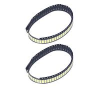 Qudinip 200 Pièces de Perles de Lampe SMD, Perles de Lumière Blanche Froide LED 1 W 6 V 150 MA, Haute luminosité 8 000 à 10 000 K, CRI élevé, avec Support en Fil de Cuivre doré, pour