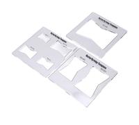Qudinip 3pcs Papillon Inlay Modèle, Marquage gravé au Durci Acrylique Outil de Travail du Bois, avec un Design Transparent pour la Réparation et le Renforcement des Meubles en Bois