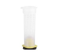 Qudinip 50 Cages à roulettes de Haute qualité, Kit de Tasses D'élevage pour Apiculteurs, Cages en Plastique Durable pour Reine des Abeilles, 7.8cm, Blanc (100 pièces)