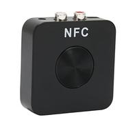 Qudinip Adaptateur Bluetooth NFC, Transmetteur Récepteur Audio sans Fil Compact pour Maison et Voiture, Batterie 200mAh ABS