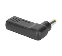 Qudinip Adaptateur de Type C vers DC, Connecteur PD à Angle Droit Durable, Dispositif de Charge pour Voyage, Métal ABS 4,8x1,7 Mm