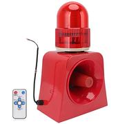 Qudinip Alarme Sonore et Lumineuse Industrielle, Klaxon D'avertissement Vocal Durable IP65 Résistant aux Intempéries pour écoles et Entrepôts 12-24V