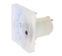 Qudinip Ampèremètre 85C1 DC 0~100MA, Panneau de Mesure de Courant Durable en Matériau ABS avec échelles Imprimées en Soie Transparente, pour Banc de Test D'armoire de Distribution