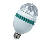 Qudinip Ampoule de Fête RGB, Lumière de Scène, 2 Pièces, Lampe Rotative Colorée Haute Puissance pour Fêtes Disco, KTV, Mariages, ABS Ignifuge