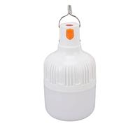 Qudinip Ampoule LED Haute luminosité, Lumière D'urgence Rechargeable à intensité Variable pour Camping marché Nocturne 60W ABS 1 Paquet
