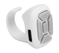 Qudinip Anneau de Télécommande Bluetooth pour Un Défilement et Une de Selfie sans Effort, Matériau ABS Léger, Parfait pour Les Utilisateurs Mobiles (Blanche)