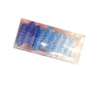 Qudinip Attaches à Cheveux en Spirale, élastiques Confortables, pour un Usage Quotidien, en Plastique Lisse, 1 Paquet (Bleu Dégradé)