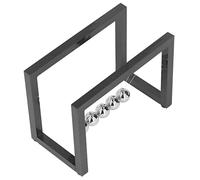 Qudinip Balance Pendule Balle Soulagement du Stress Jouet de Bureau Oscillant éducatif pour Usage de Bureau Fer Acrylique 16 X 11,5 X 8,5 Cm (Noire)