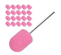 Qudinip Bande de Ponçage des Ongles, Foret, Ensemble de Capuchons de Polissage pour Nail Art, Facile à Installer, Haute Résistance pour Ongles, Verre, Plastique, Métal, avec Papier de (Rose)