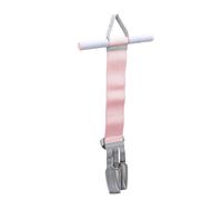 Qudinip Bande de Résistance aux Pieds en Tissu Large, Texture Antidérapante, Multifonctionnelle pour L'entraînement Complet du Corps à la Maison, Rose