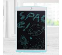 Qudinip Bloc-notes LCD 12 Pouces avec Protection des Yeux, Tablette à Dessin Réutilisable pour Enfants, Tableau électronique Permettant D'économiser du Papier, Stylo Inclus (Bleu (avec e