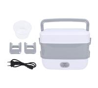 Qudinip Boîte à Lunch électrique, Boîte à Lunch Chauffée 250W, 4 Récipients Amovibles en Acier Inoxydable pour Cuisiner des Repas de Chauffage, pour le Dortoir de Voyage à la (Plug UE 220V)