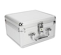 Qudinip Boîte de Rangement pour Disque Dur de 2,5 Pouces, 20 Baies, Poignée en ABS, Boîtier Antichoc avec Verrou de sécurité et clé, Conception d'angle en Alliage D'aluminium, pour