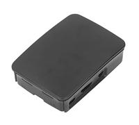 Qudinip Boîtier de Boîtier de Micro-Ordinateur Noir pour 3 B+ avec Ports D'accès et Refroidissement du Dissipateur Thermique, Matériau ABS Durable, Lot de 1