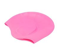 Qudinip Bonnet de Bain en Silicone Imperméable avec Protection Auditive, Ajustement Doux et Confortable pour L'entraînement et Les Compétitions pour Adultes et Enfants (Rose (Bonnet de Bain avec