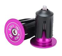 Qudinip Bouchon de Guidon 2 Pièces, Accessoires de Vélo en Alliage D'aluminium Durable pour Route de Montagne et Vélos Pliants 15.9-21.4mm (Violette)