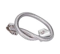 Qudinip Boucle de Porte de Contrôle D'accès, Manchon de Montage exposé, Protection de Câble Flexible et Durable pour Serrures de Porte Internet, Acier Inoxydable 304, 424 Mm