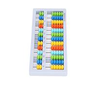 Qudinip Boulier Perles d'apprentissage des Mathématiques Jouet éducatif Portable pour Enfants 7 Perles ABS de Petite Taille, 24,8 X 10 X 1,5 Cm (Bleu d'Athènes)