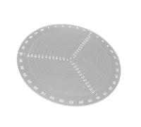 Qudinip Boussole de Recherche de Centre Rond, Recherche de Centre Rapide, Construction en Acrylique Facile à Utiliser, avec Cercles Clairement Marqués pour Matériaux Composites Bois