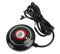 Qudinip Bouton D'alimentation PC, Interrupteur à Distance ABS Durable pour une Utilisation Pratique sur le Bureau, Installation Légère et Facile, Parfait pour les Cafés Internet. (Pas de son, pas