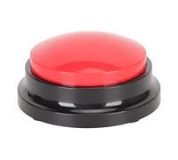 Qudinip Boutons de Communication pour Chiens, Bouton de Parole de Chien Lumineux, Buzzer de Formation en Animaux Enregistrables avec des Coussinets sans Glissement pour Le Collage des (Rouge)