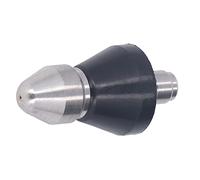 Qudinip Buse à Jet pour Nettoyeur Haute Pression Compacte 5000PSI, Outil de Nettoyage Haute efficacité pour Tâches Lourdes, Acier Inoxydable, 1 unité (Tête centrale arrière 6 trous 1/4 po NPT)