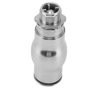 Qudinip Buse Mousseuse en Acier Inoxydable 304, Conception Unique pour les Fontaines et les Jeux D'eau de Piscine Paysagère et de Patio (G1'')