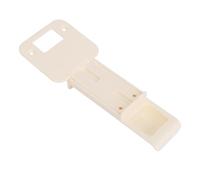 Qudinip Butée de Porte Réglable pour Chat, Support de Loquet de Porte Rétractable en ABS avec Bouton à Torsion Facile pour Station d'alimentation pour Chat et Bac à Litière à L'épreuve