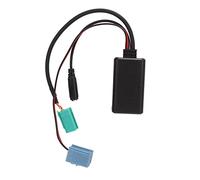 Qudinip Câble Adaptateur Audio Bluetooth Voiture sans Fil avec Microphone pour Conduite Mains Libres ABS Noir 1 Unité
