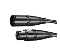 Qudinip Câble Audio Mâle vers Femelle de 6 M, Cordon de Microphone XLR Durable pour un Son Clair dans les Concerts, Conception avec Gaine en PVC
