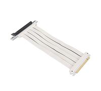 Qudinip Câble D'extension PCIE4.0 X16 blindé Haute Vitesse pour Configuration de Jeu de Carte Graphique 9,8 Pouces