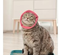 Qudinip Cache Oreilles de Chien Élégant Chaud Confortable Protection Contre Le Bruit pour Petits Chiens Moyens Chats Cache-Oreilles pour Animaux de Compagnie Rose Rouge 1 Unité (M)