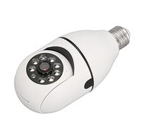 Qudinip Caméra de sécurité à Ampoule, Caméra de Surveillance Panoramique sans Fil 1080P à 360 Degrés avec Détection de Mouvement et Vocal Bidirectionnel, pour la sécurité Intérieure et