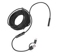 Qudinip Caméra Serpent Flexible Haute Définition, Endoscope USB 7mm, pour L'entretien de la Voiture et la Plomberie, étanche, Portable 3 en 1 (A. Kham)