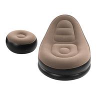 Qudinip Canapé Gonflable D'extérieur, Conception de Flocage Portable et Confortable, Idéal pour Les Vacances en Famille, 45,7x38,6x32,7 Pouces