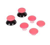 Qudinip Capuchons de Poignée pour Manette, Remplacement Ergonomique 8 en 1, Capuchon de Joystick Réglable pour Une Expérience de Jeu Confortable, Comprend 2 Bases et 6 Capuchons (Rose)